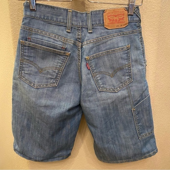 LEVI’S Boys Light Blue Cargo Jean Shorts Size 12 Reg - Picture 4 of 8